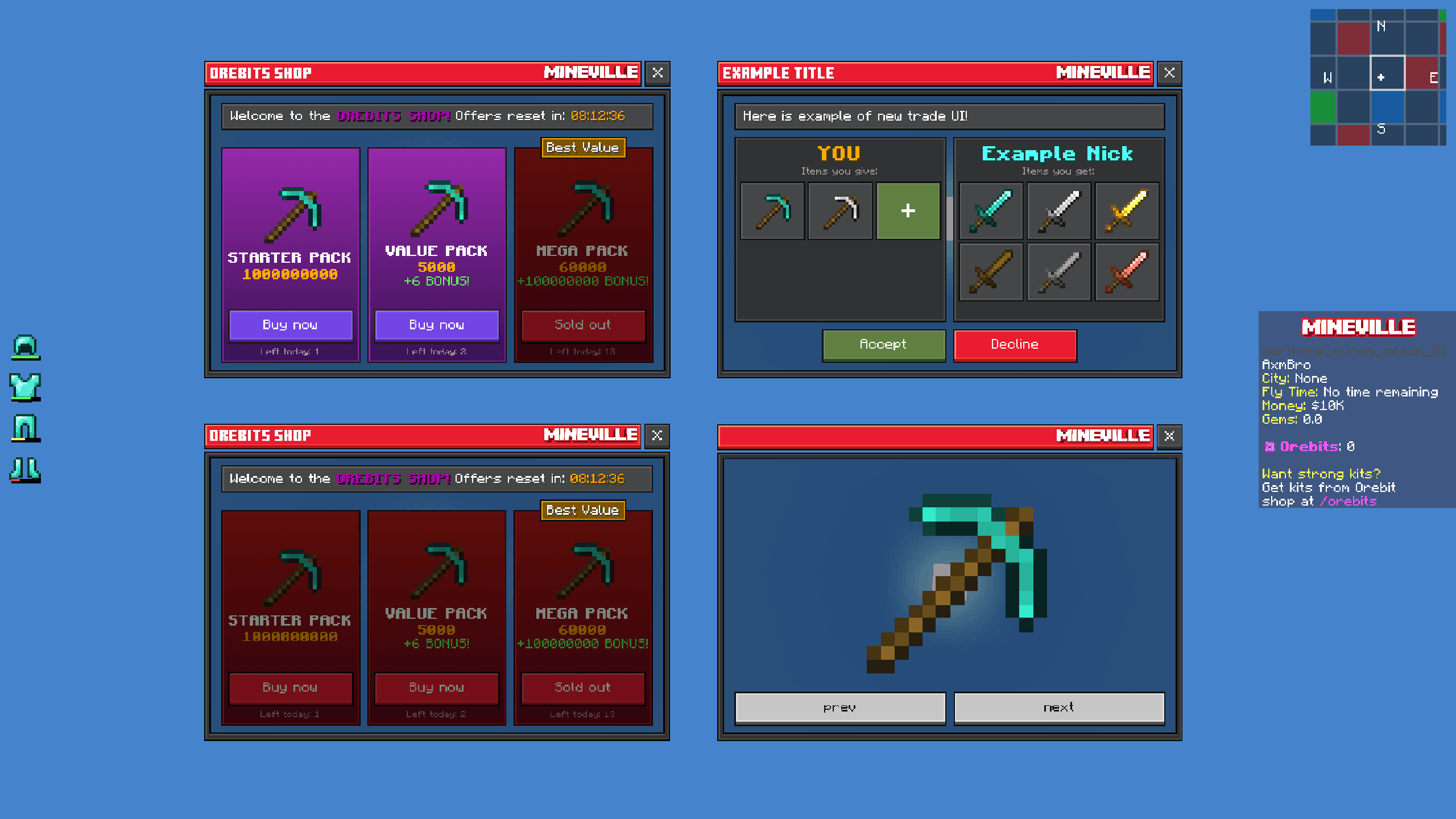 Mineville UI