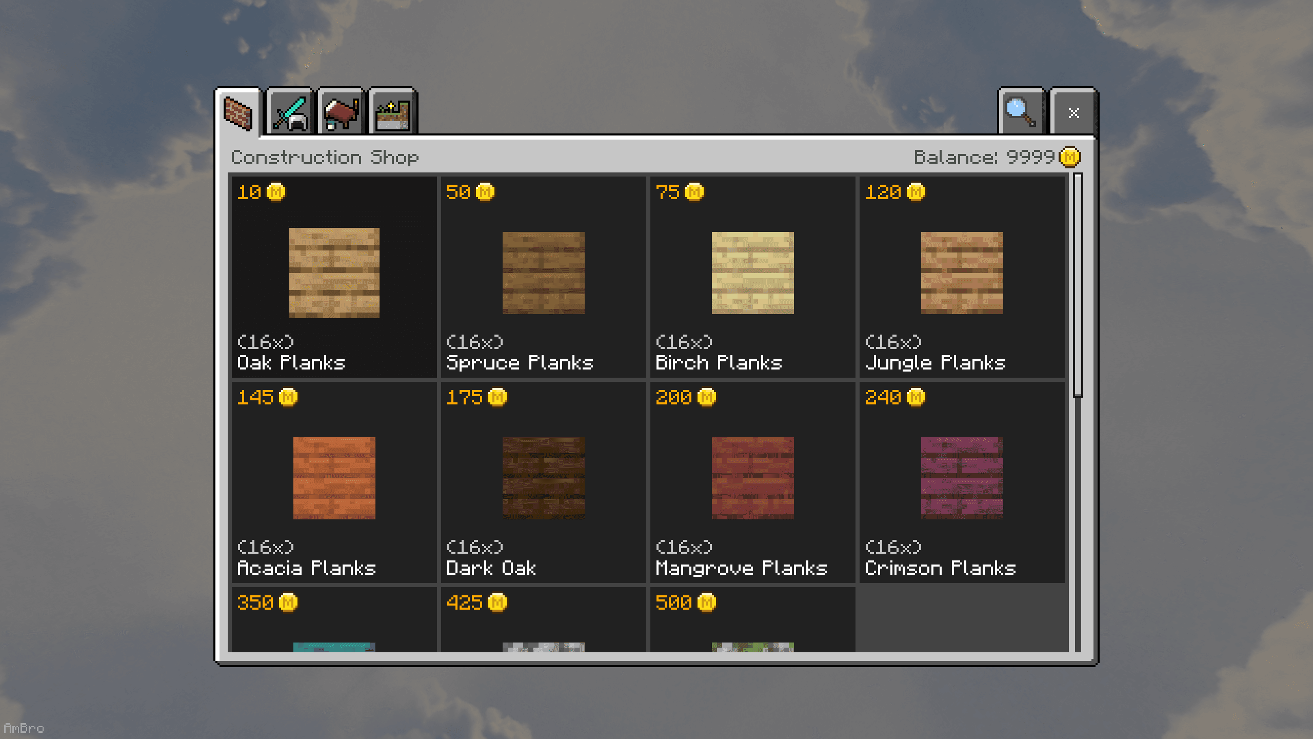 Shop UI