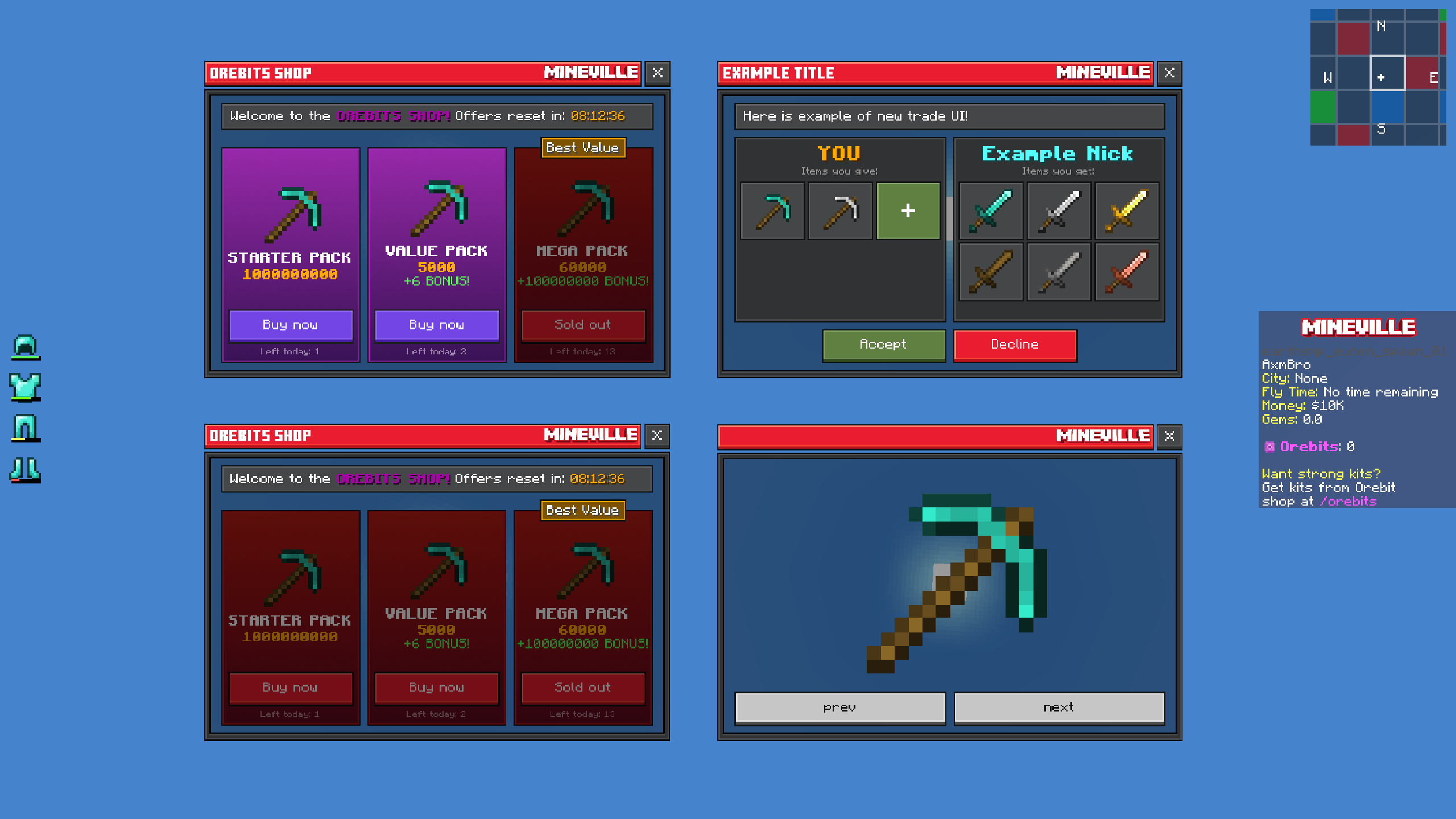 Mineville UI