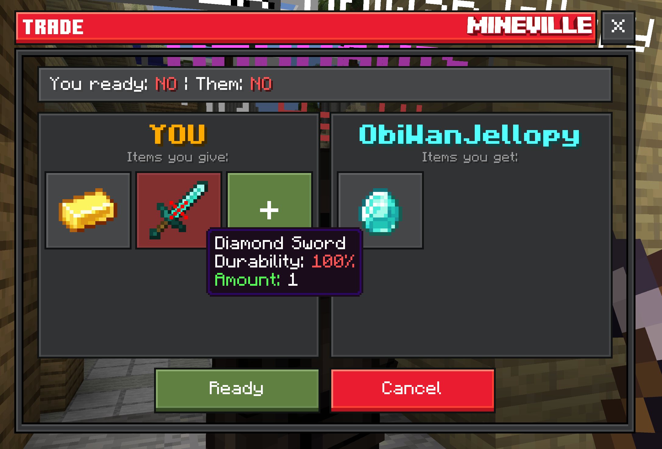 Trade UI in Usage