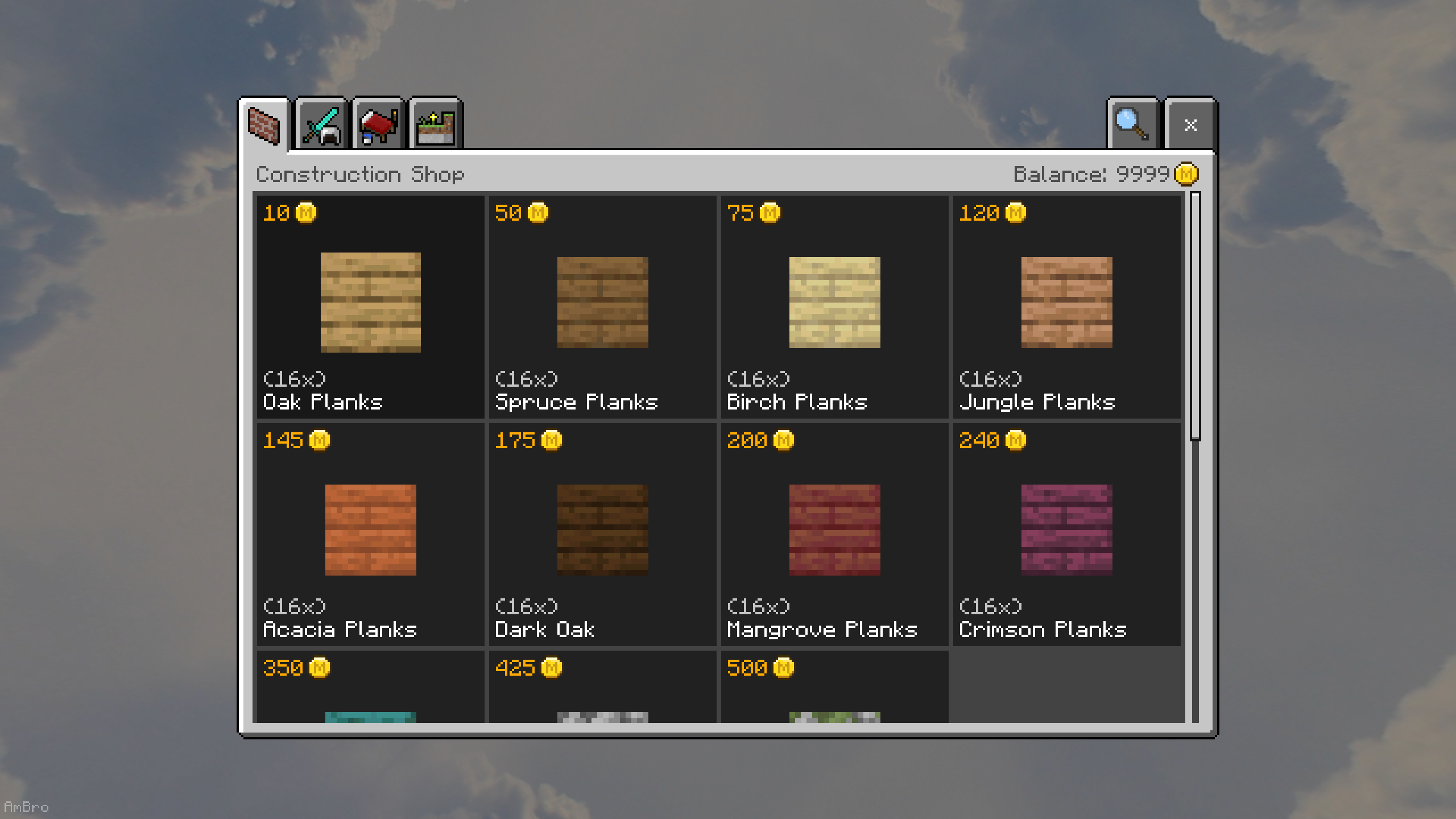 Shop UI